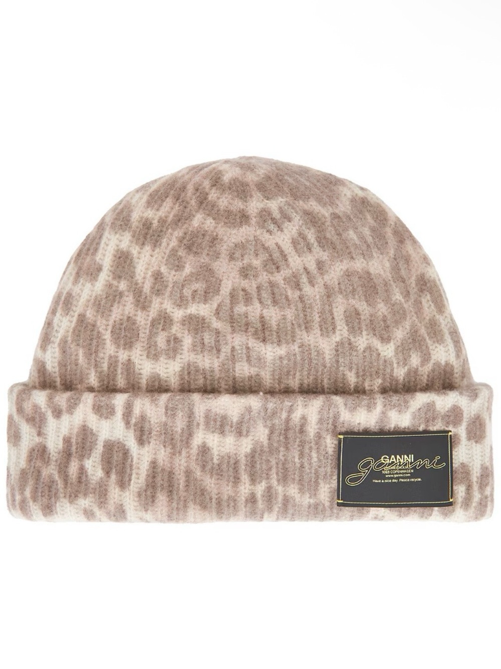 Graphic Mix Printed Leopard Beanie